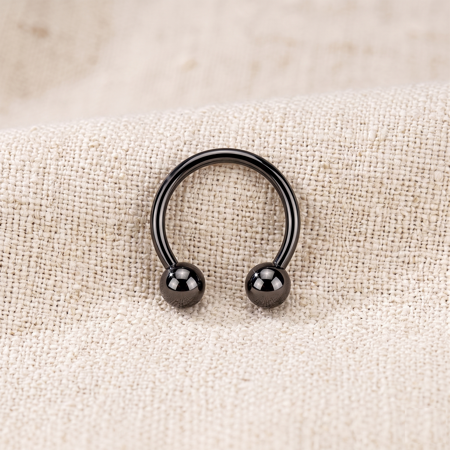 Titanium Horseshoe Circular Barbell