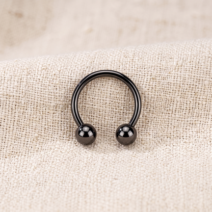 Titanium Horseshoe Circular Barbell