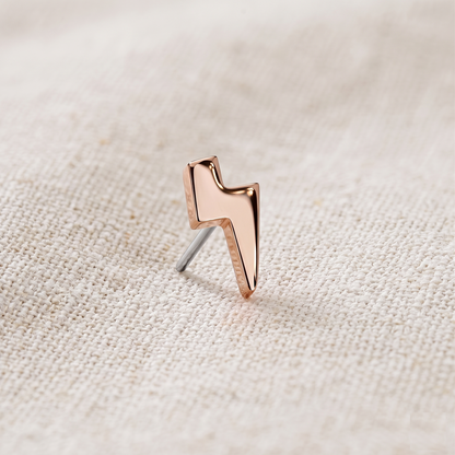 Titanium Lightning Bolt Threadless Top