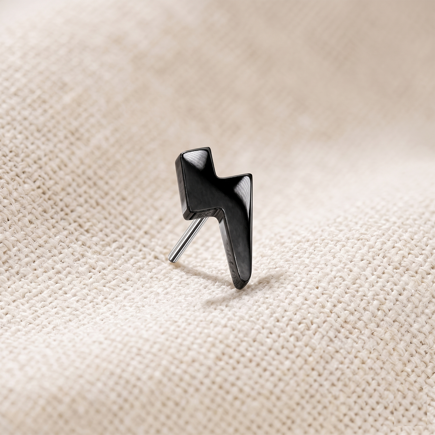 Titanium Lightning Bolt Threadless Top
