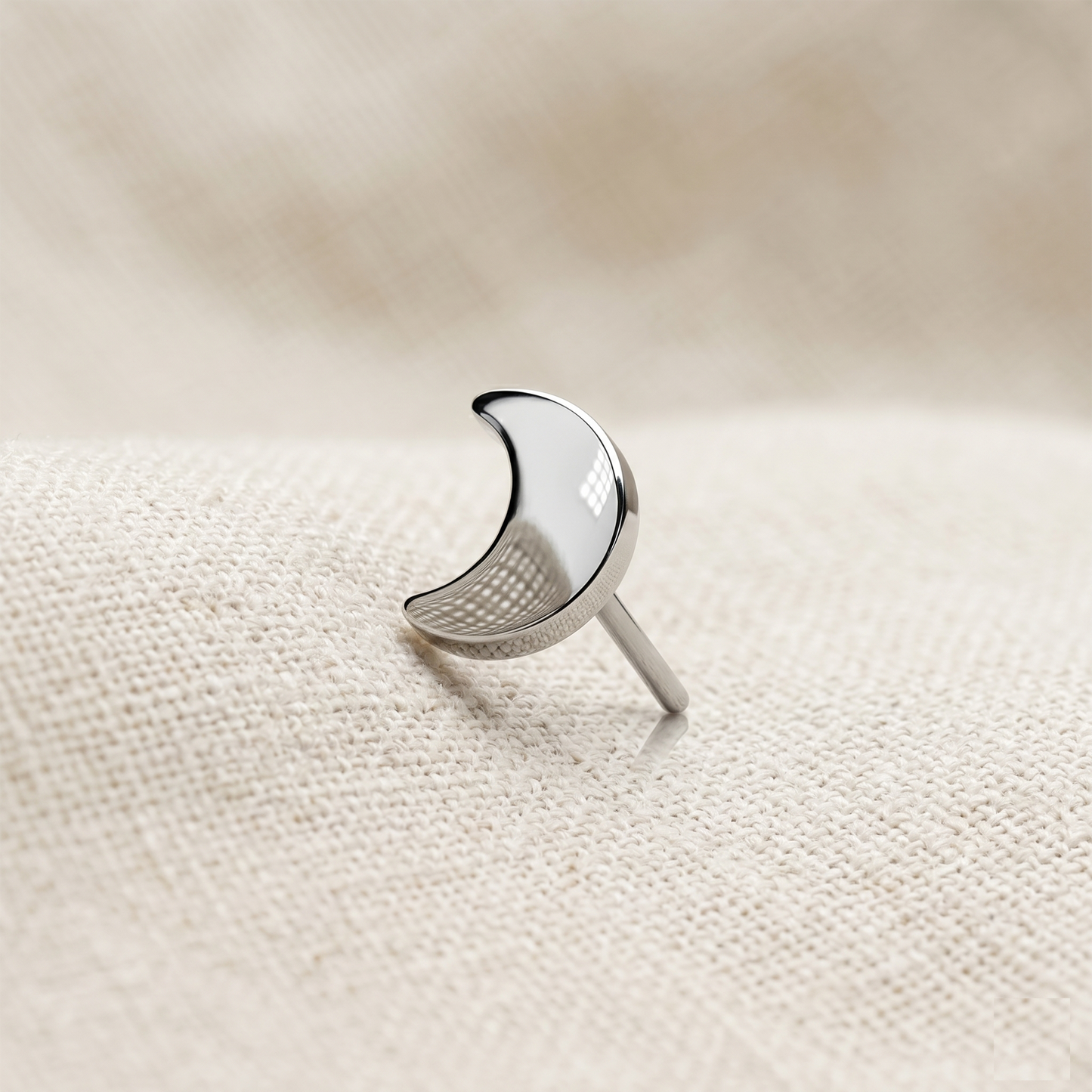 Titanium Crescent Moon Threadless Top