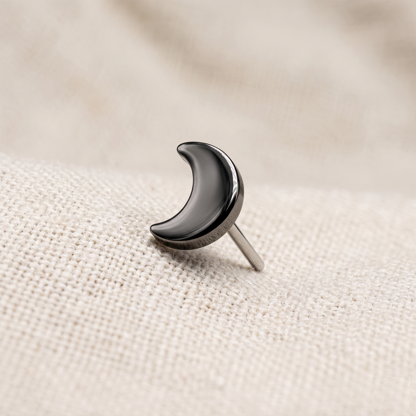 Titanium Crescent Moon Threadless Top