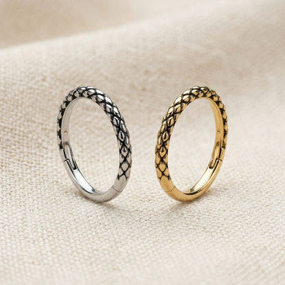 Oxidized Lizard Hinged Hoop 16G 18G