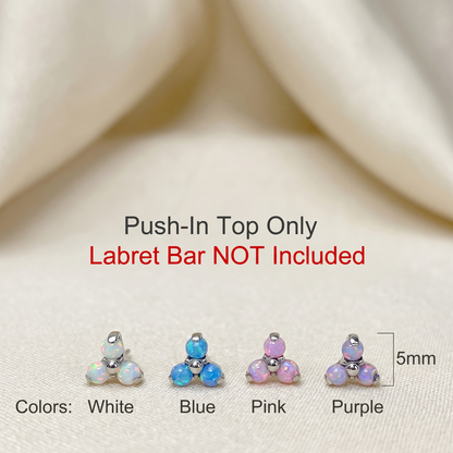 Titanium Opal Triangle Threadless Top