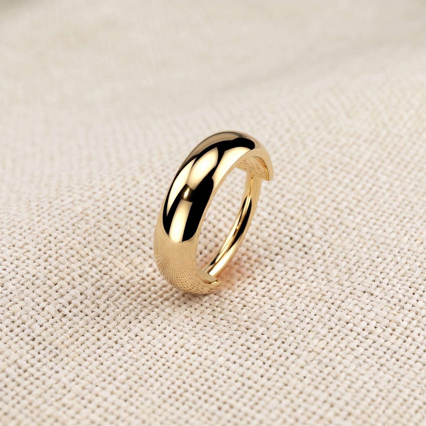 Titanium Dome Surface Hinged Clicker Ring 16G
