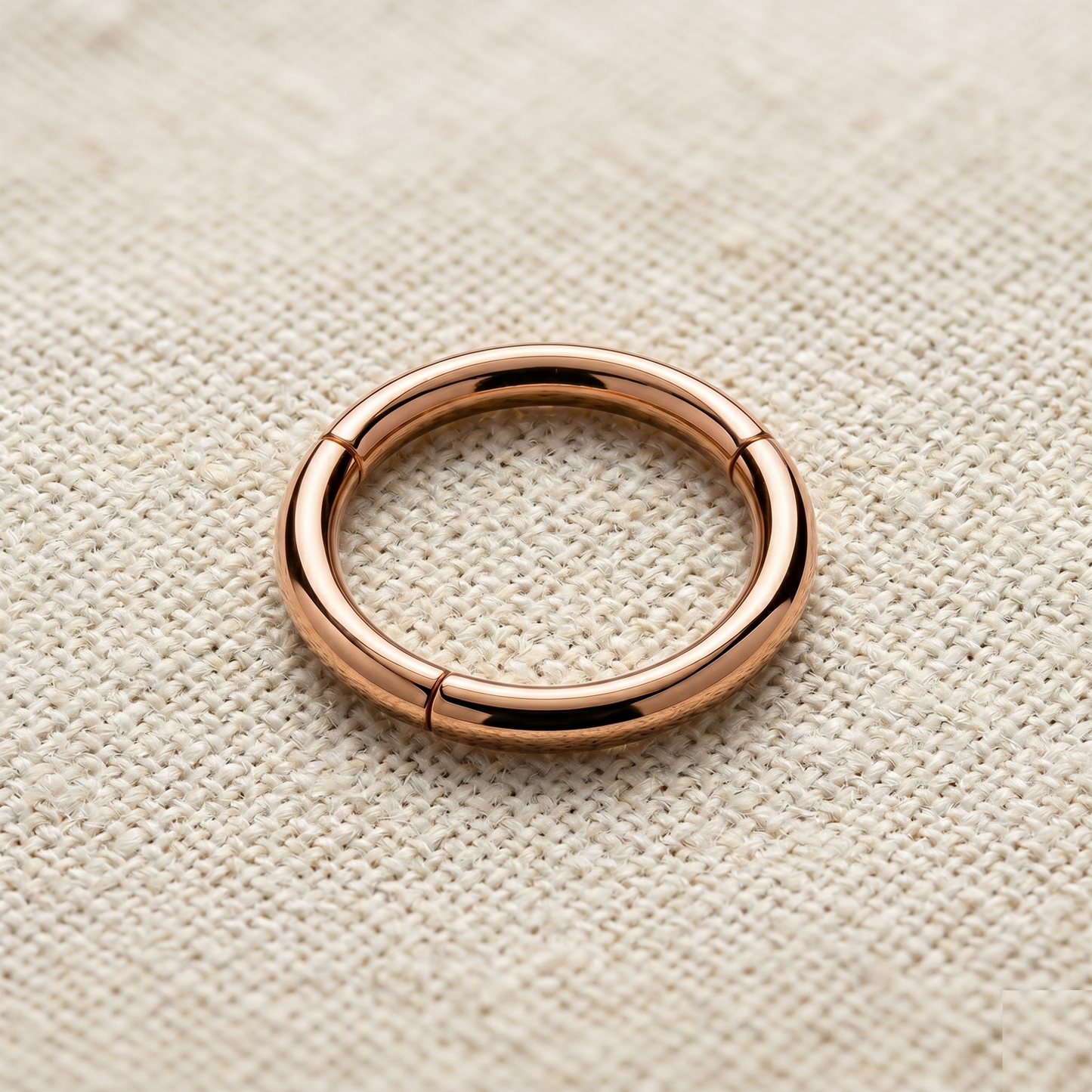 20G Titanium Plain Hinged Clicker Hoop