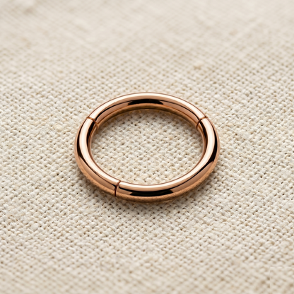 20G Titanium Plain Hinged Clicker Hoop