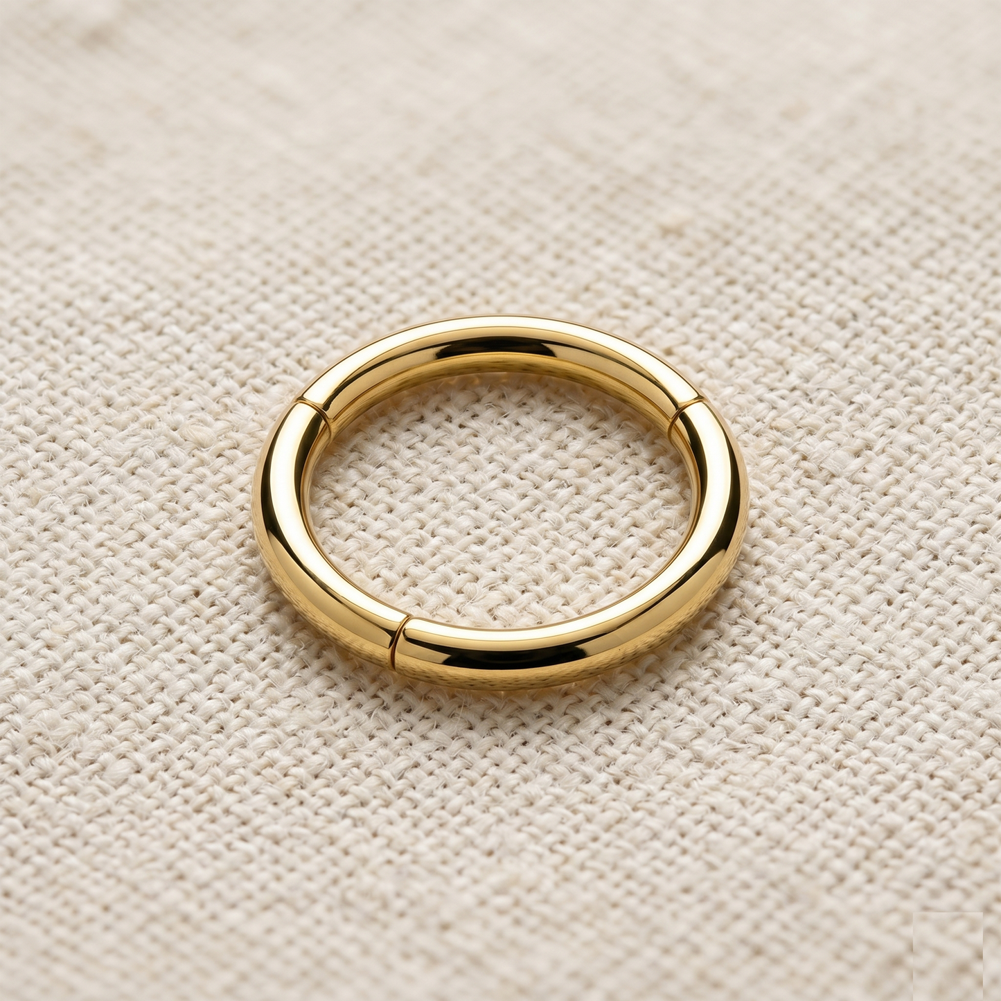 20G Titanium Plain Hinged Clicker Hoop