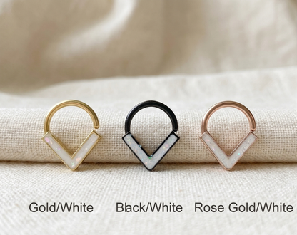Opal Glitter Chevron Bendable Hoop