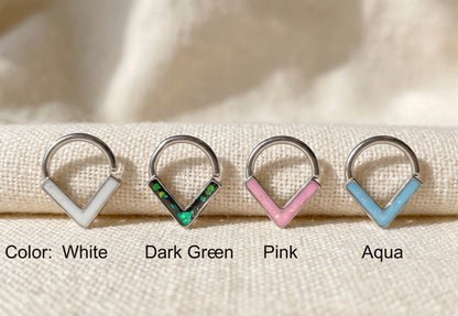 Opal Glitter Chevron Bendable Hoop