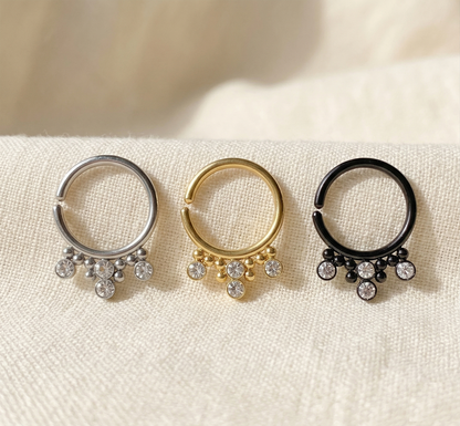 Bendable Hoop CZ and Cluster Beads 16G 18G