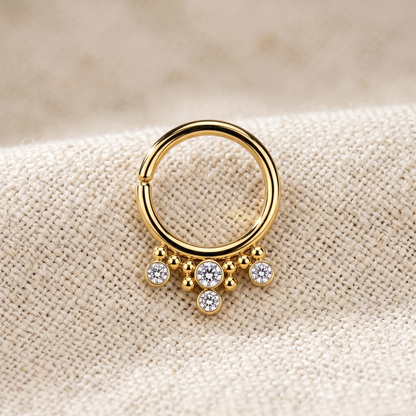 Bendable Hoop CZ and Cluster Beads 16G 18G