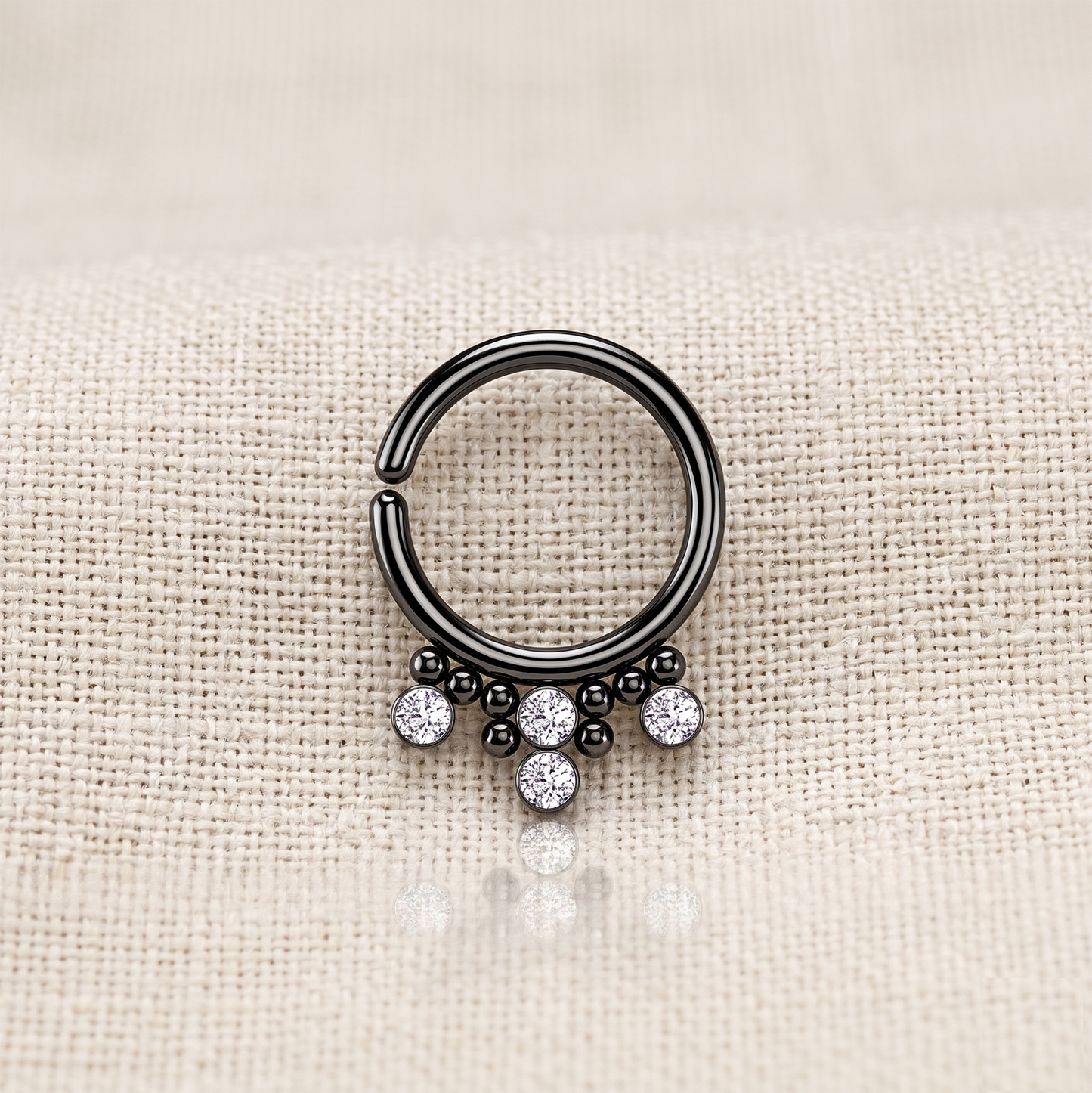 Bendable Hoop CZ and Cluster Beads 16G 18G