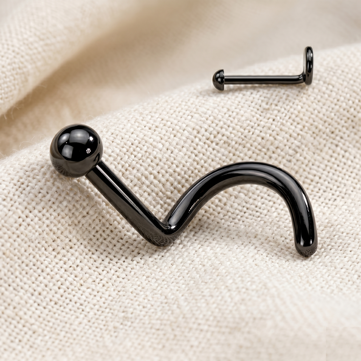 Titanium Dome Nose Screw Ring 18G 20G