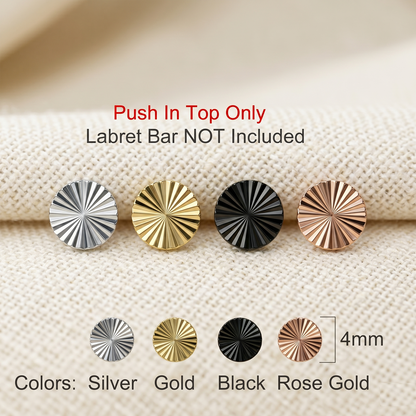 Titanium Round Dia-Cut Threadless Top