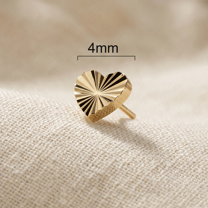 Titanium Dia-Cut Heart Threadless Top