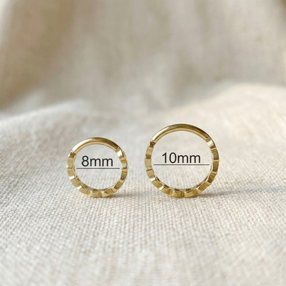 Surgical Steel Heart Hinged Clicker Hoop 16G