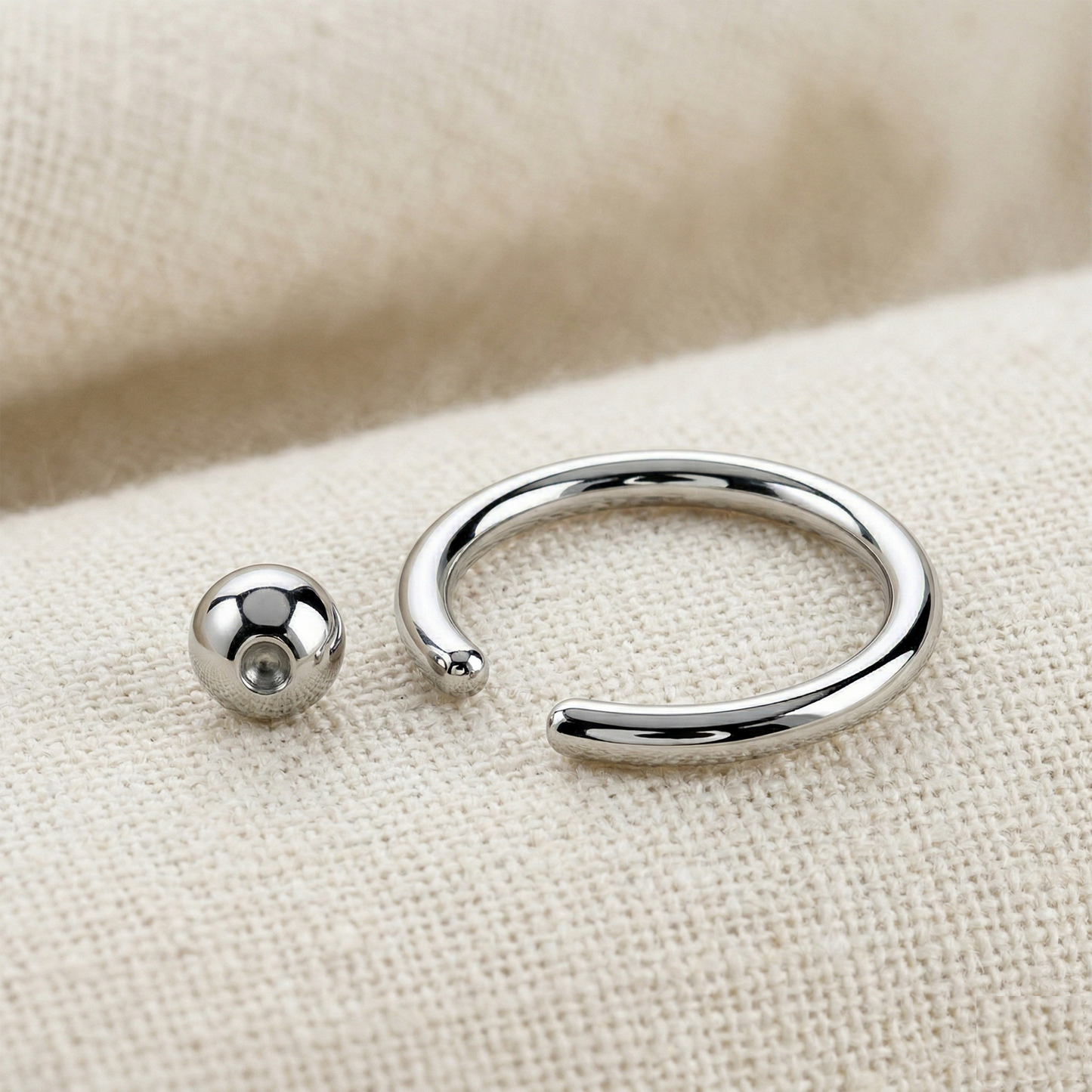 Titanium Captive Bead Ring