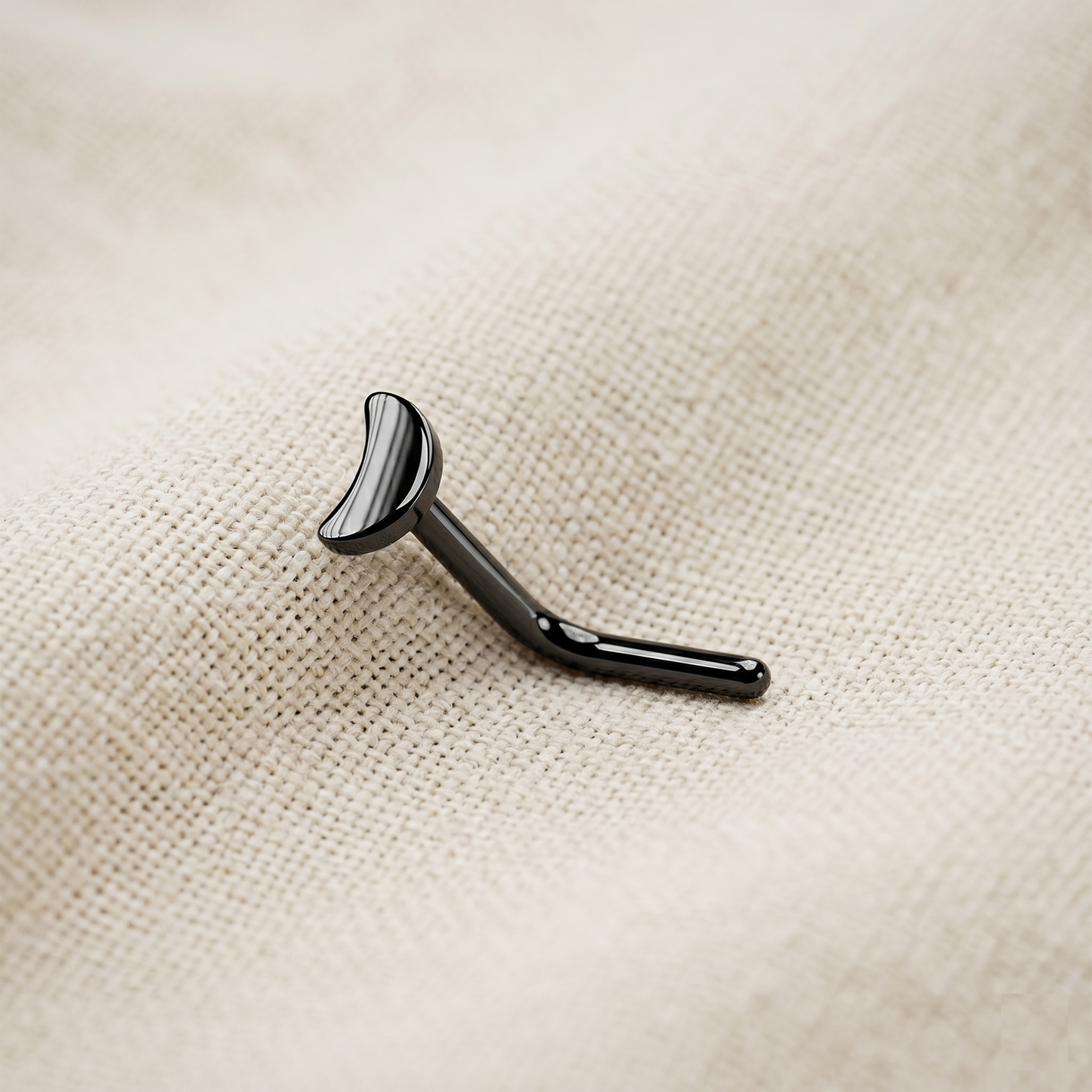 Titanium Crescent L-Bend Nose Ring