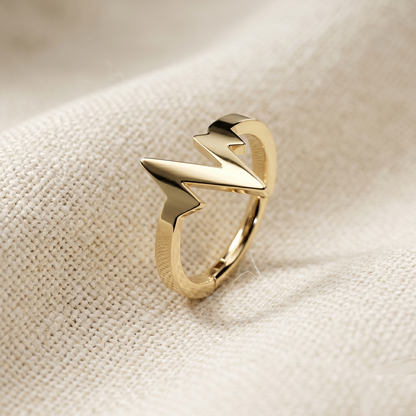 Surgical Steel Heartbeat Hinged Clicker Ring 16G