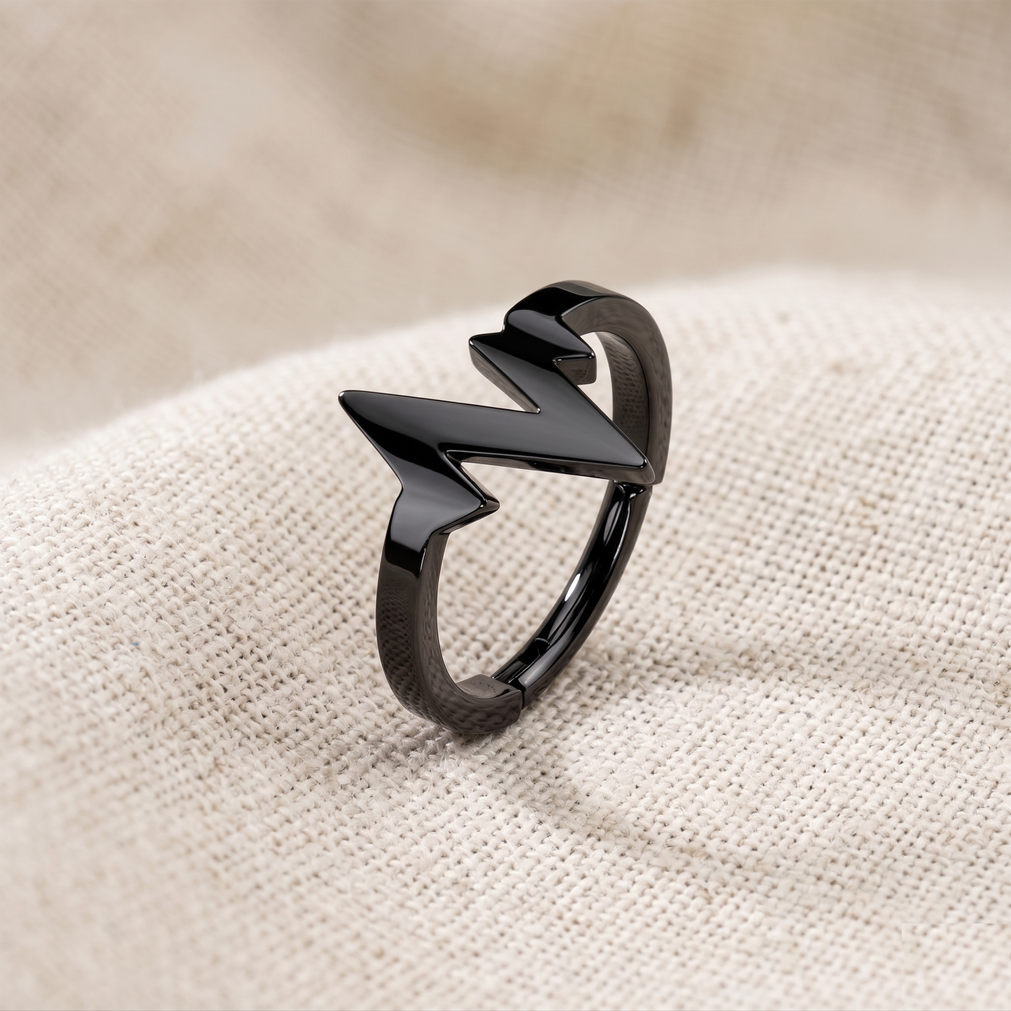 Surgical Steel Heartbeat Hinged Clicker Ring 16G