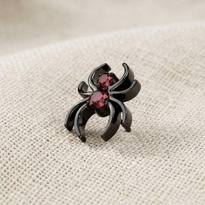 Titanium Spider CZ Threadless Top