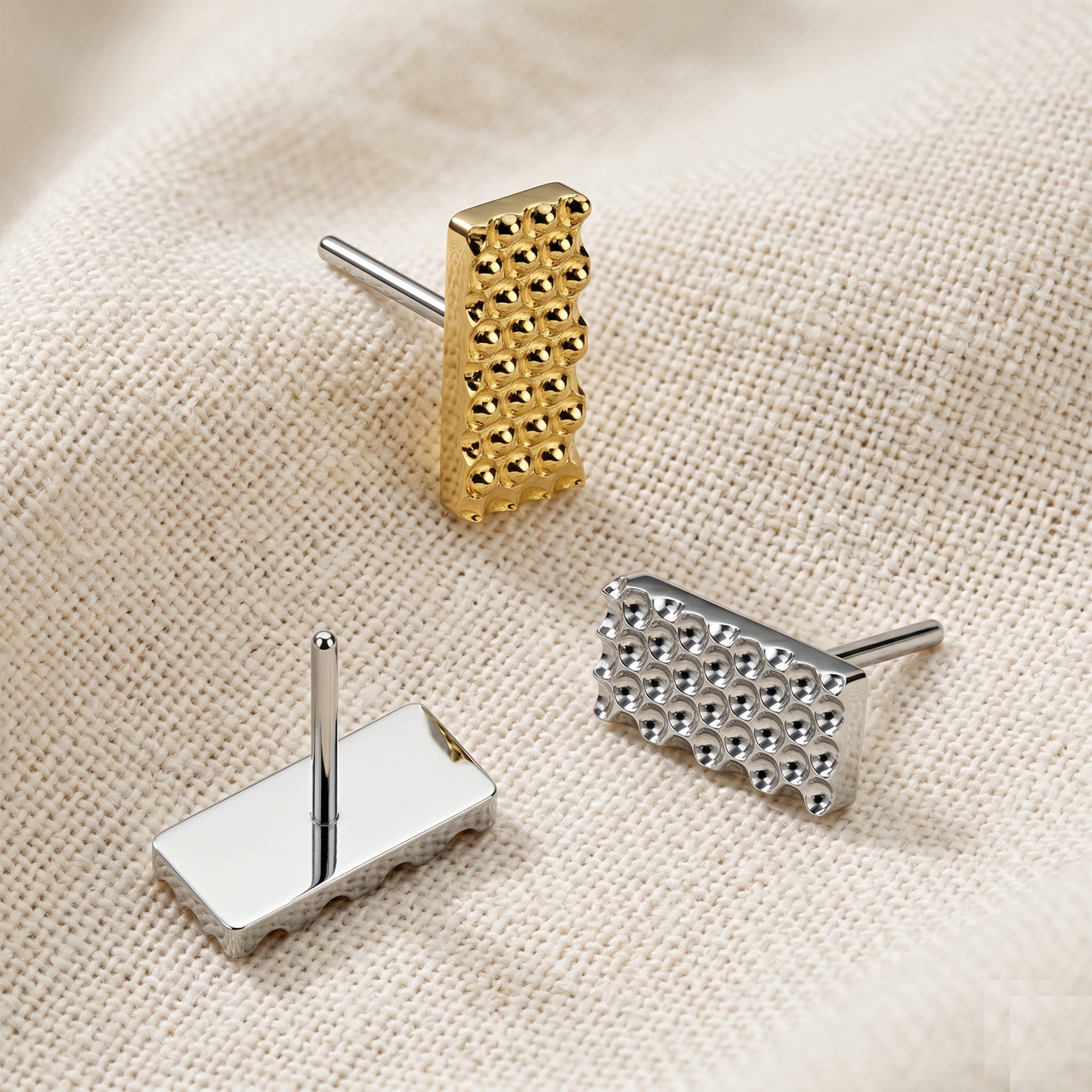 Titanium Rectangle Dia-Cut Threadless Top