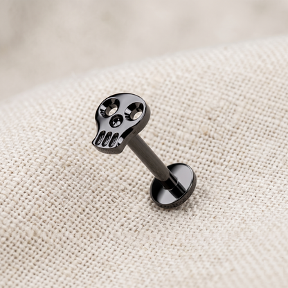 Titanium Hollow Skull Threaded Stud 16G