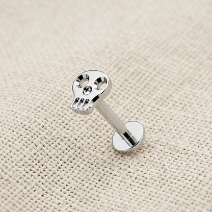 Titanium Hollow Skull Threaded Stud 16G