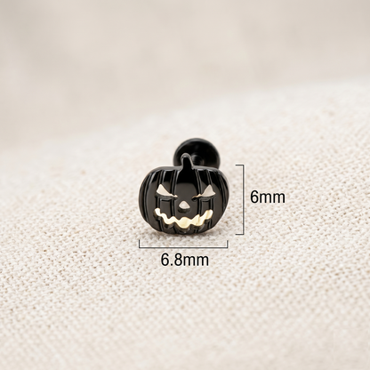 Titanium Jack O Lantern Threaded Labret 16G