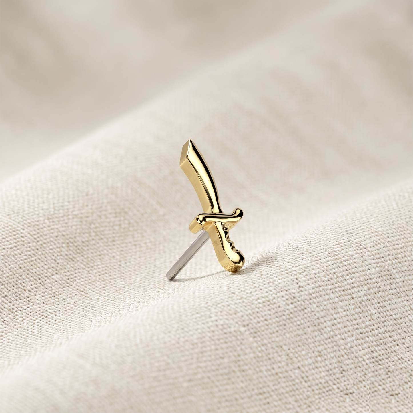 Titanium Pirate Sword Threadless Top