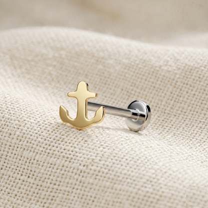 Titanium Anchor Threadless Stud
