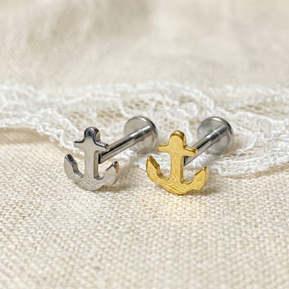 Titanium Anchor Threadless Stud