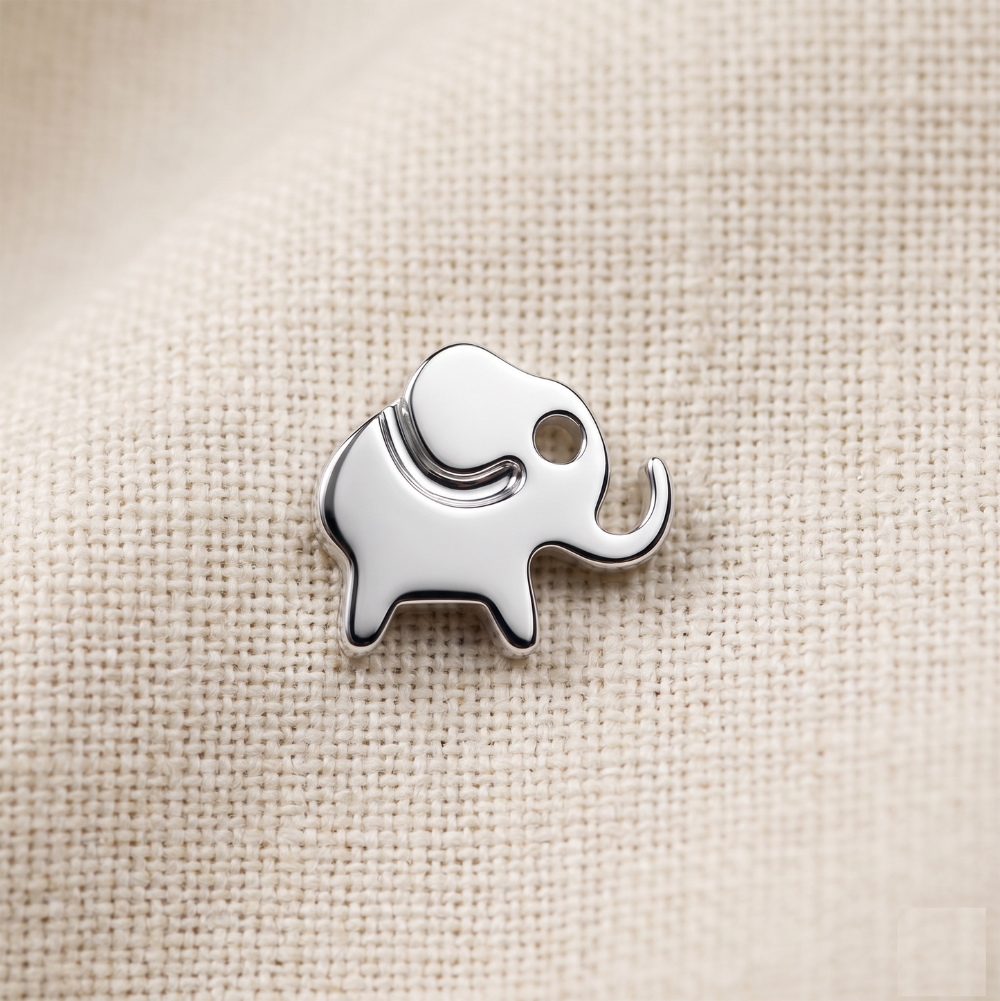 Titanium Elephant Threadless Stud