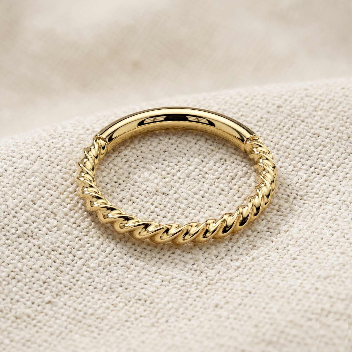 Titanium Braided Hinged Hoop 16G