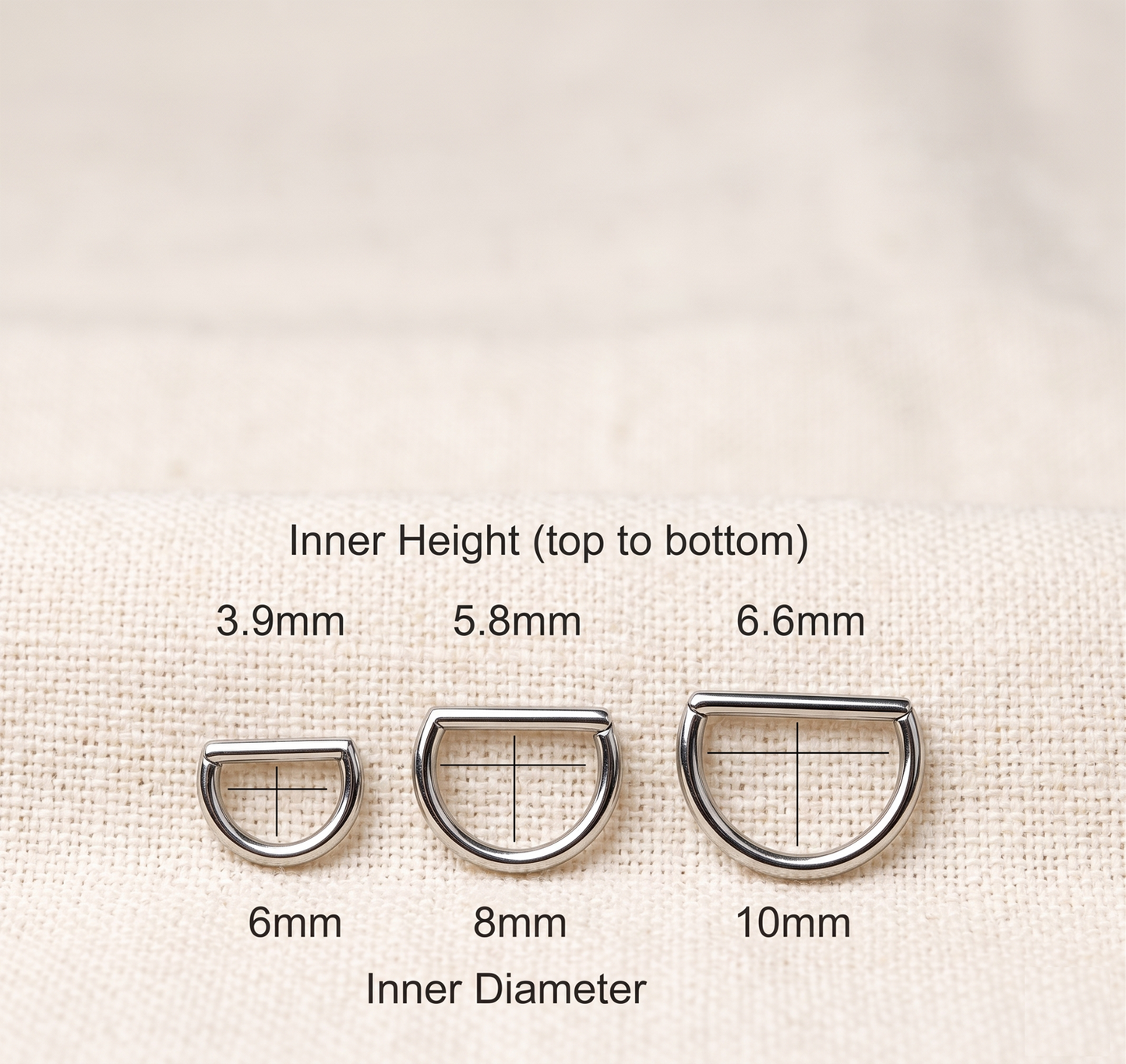 Titanium D-Shaped Hinged Hoop Ring 16G