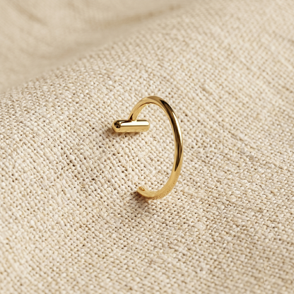 Titanium Nose Hoop with Bar Stopper