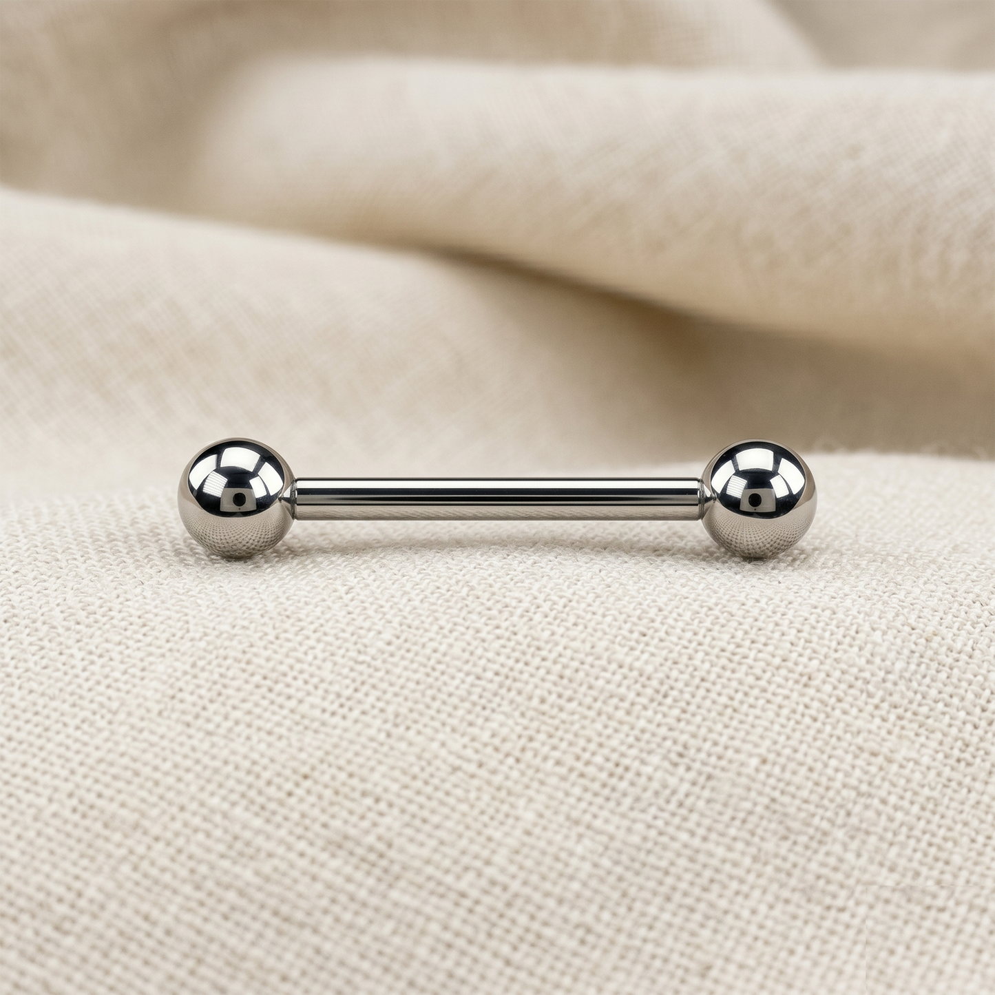 Titanium Threadless Straight Barbell 16G 14G