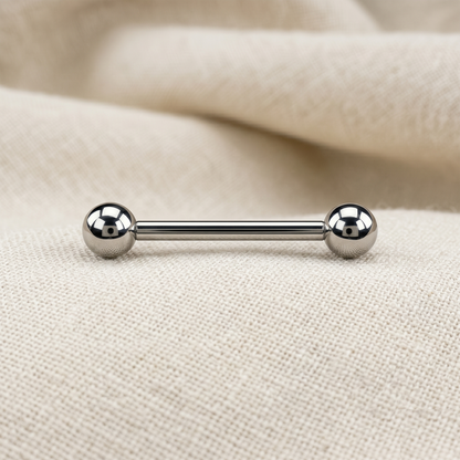 Titanium Threadless Straight Barbell 16G 14G