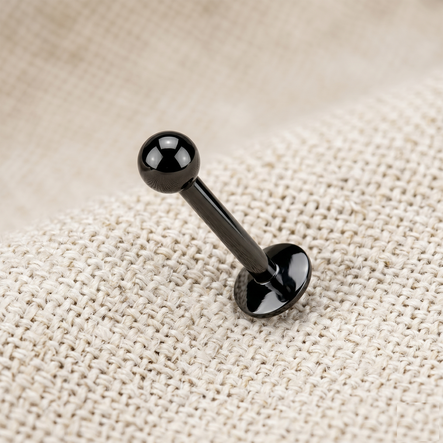 Titanium Round Ball Threaded Labret Stud 16G