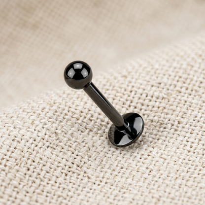 Titanium Round Ball Threaded Labret Stud 16G