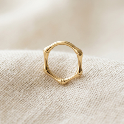 Titanium Hinged Joint Hoop Ring 16G