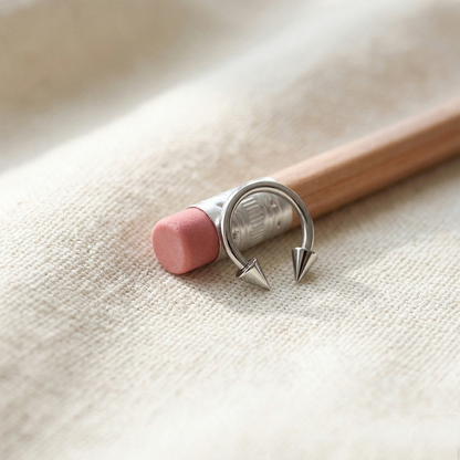 Surgical Steel Spike Circular Barbell