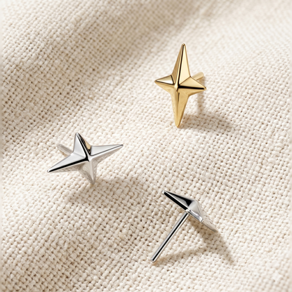Titanium North Star Cross Threadless Top