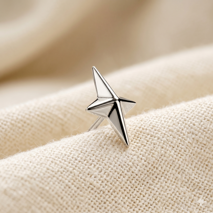 Titanium North Star Cross Threadless Top