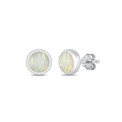 ✨ 925 Silver Opal Stud Earrings