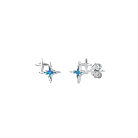 ✨ 925 Silver North Star Stud Earrings