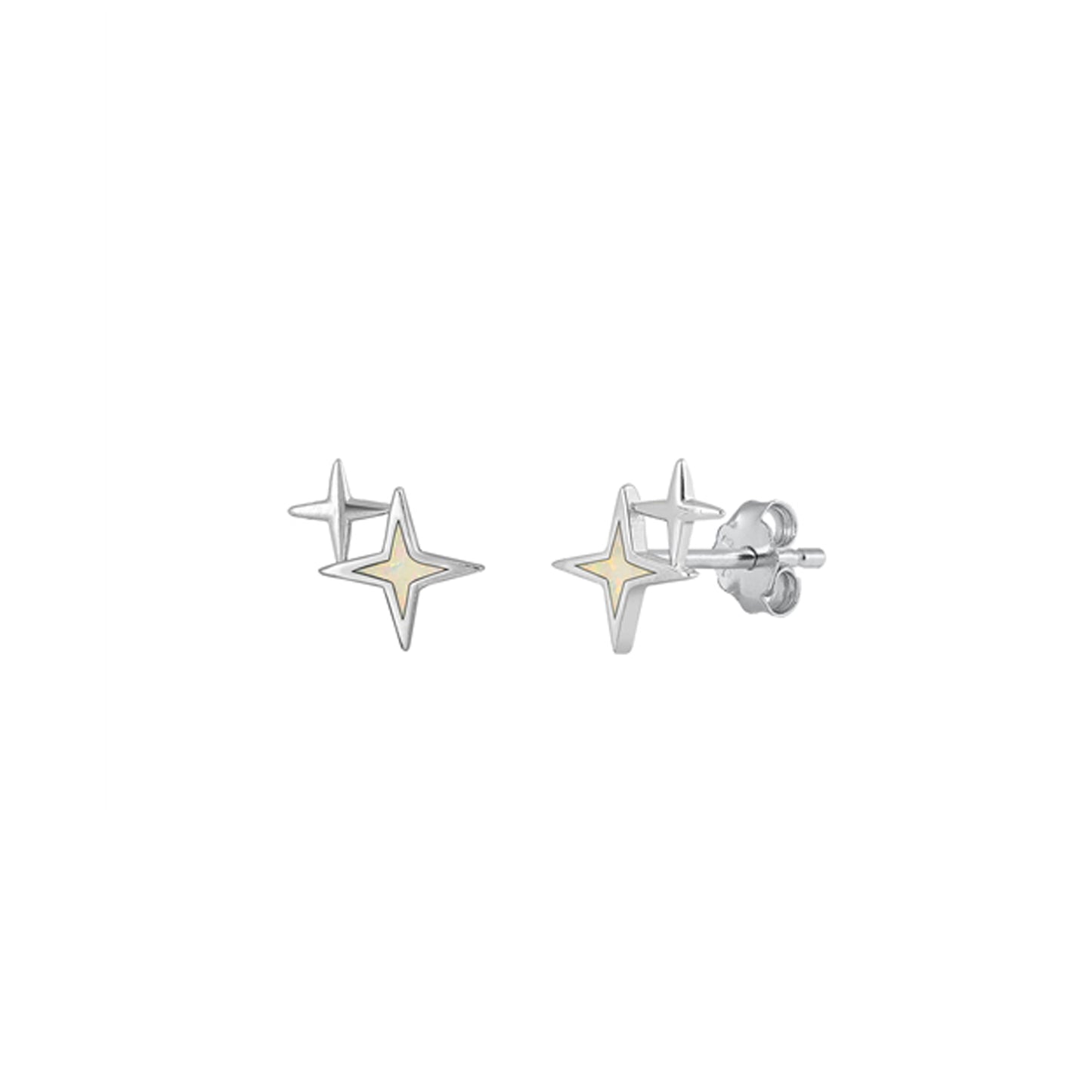 ✨ 925 Silver North Star Stud Earrings