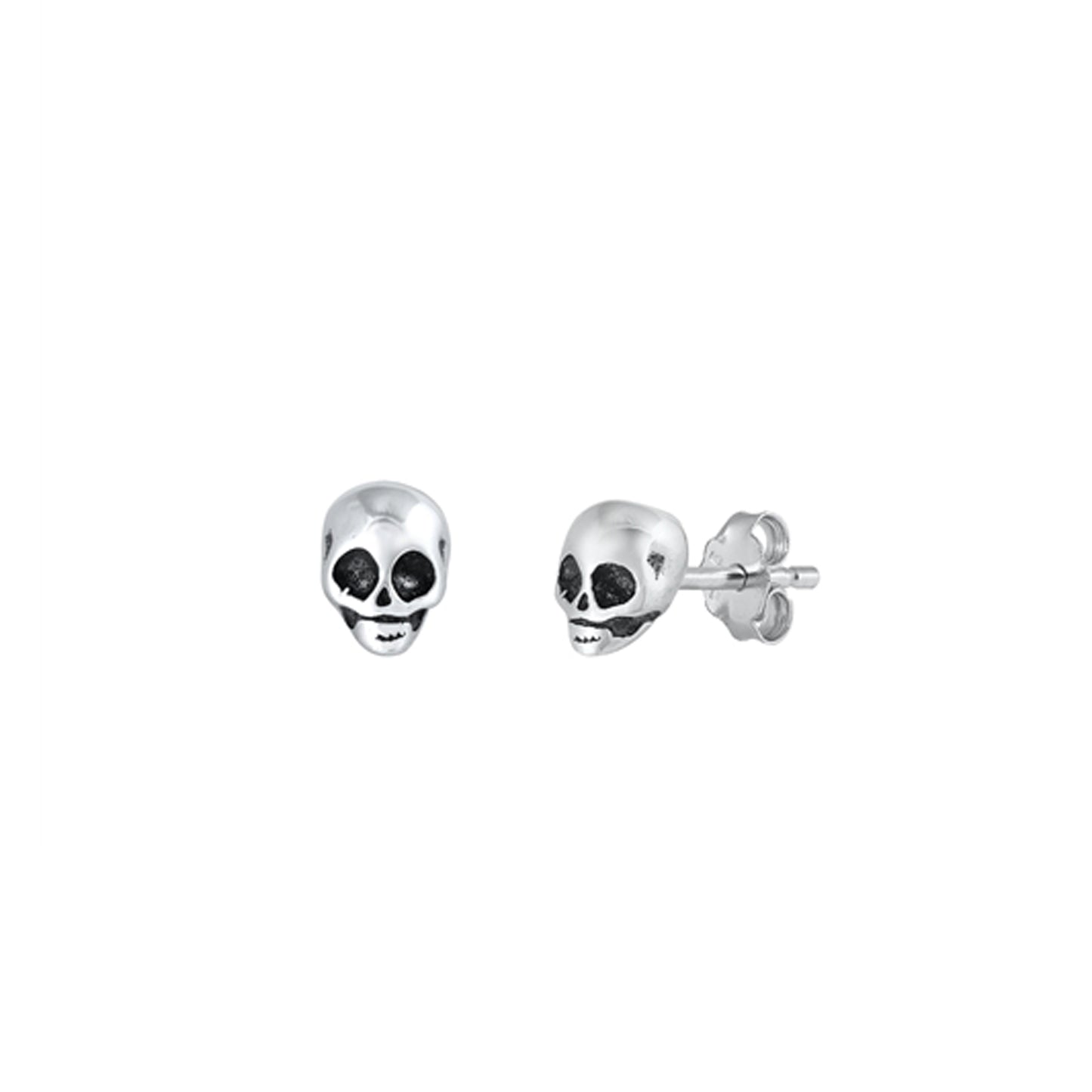 ✨ 925 Silver Skull Stud Earrings