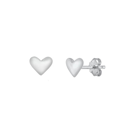 ✨ 925 Silver Heart Stud Earrings
